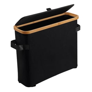 Bothyi - Caja De Almacenamiento De Rollos De Papel Higiénico De Bambú, Organizador Grande Para Baño