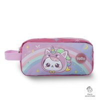 Estuche Escolar Niña 2 Cuerpos Magic Spark Grande Rosado Totto