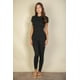 thumbnail image 4 of Saronite Leggings de Punto Suave, Elásticos y de Longitud Completa, Color Negro (para Mujer), 4 of 5
