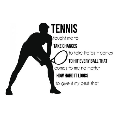 Rienda Libre Graphics - Decomural Take Chances Tennis Ws-43058