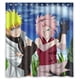 thumbnail image 1 of Cortina de ducha Naruto, juego de cortina de baño con ganchos, tamaño 66 x 72 pulgadas, 1 of 3