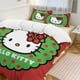 thumbnail image 2 of Merry Christmas Hello Kitty 3 Pieces Duvet Cover Set Full Size Super Soft Fade Resistant Microfiber, 2 of 4