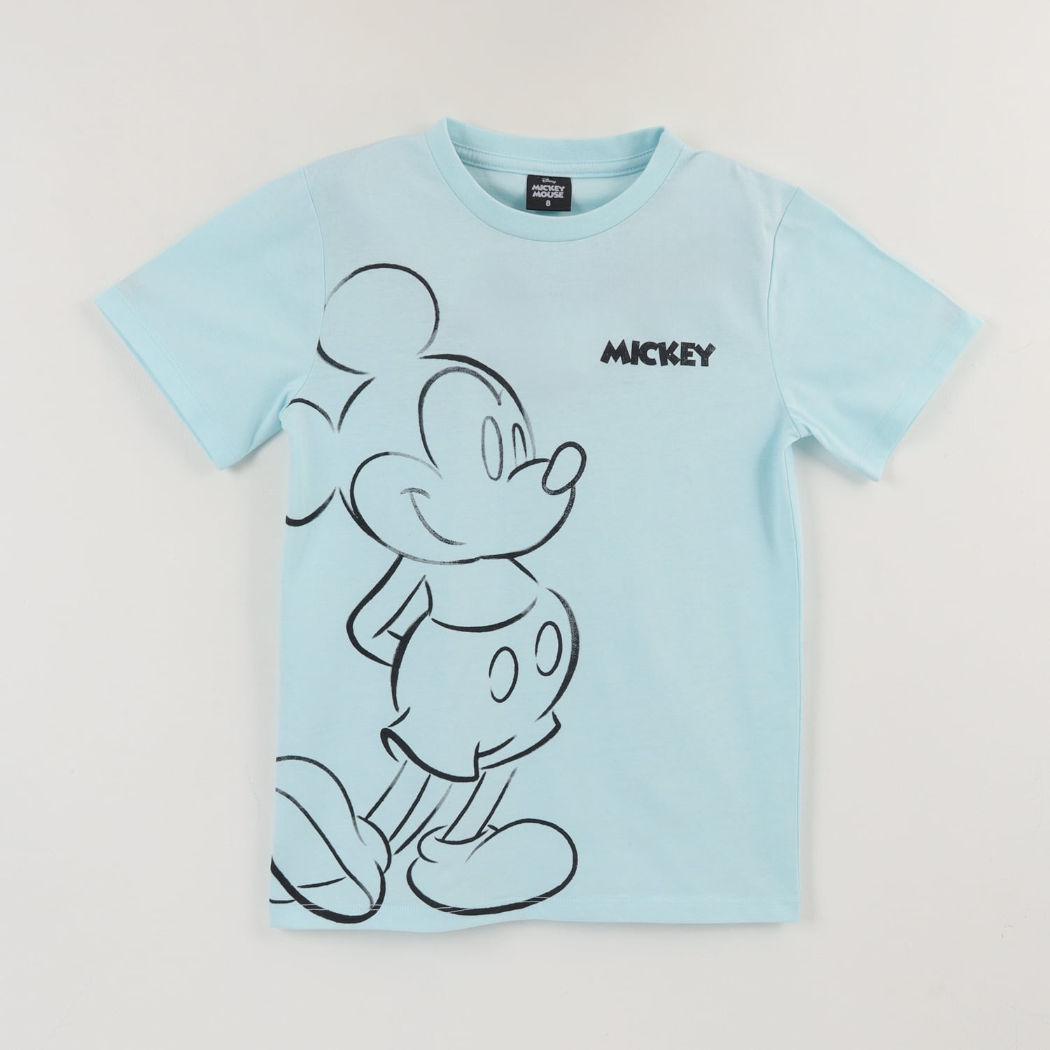 Polera Manga Corta Niño Celeste Mickey Mouse Disney