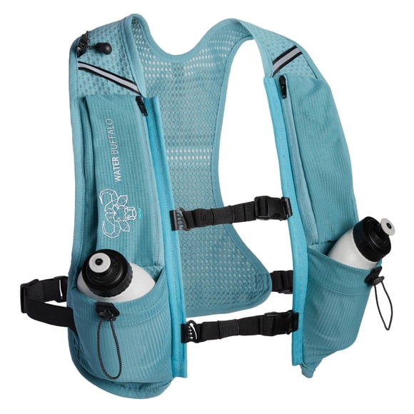 Chaleco hidratante para correr Water Buffalo Quiver con 2 botellas de 350 ml