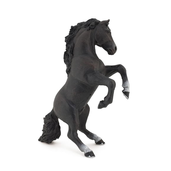 Figura Papo pintada a mano, color negro, con forma de caballo criado 51522 para niños de 3 años o más