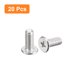 thumbnail image 3 of Uxcell M5x0.8x12mm 20 Pack Tornillos de Cabeza Redonda Plana de Metal con Impulsor Phillips Tornillo de Máquina, 3 of 5