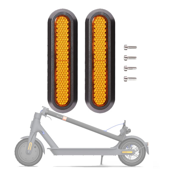 Genérico - Tapas Laterales Trasera Scooter Xiaomi Pro 2 / 1S Amarillo