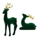 thumbnail image 5 of 2 Piezas Figuritas de Reno Adornos para Estantería Esculturas de Ciervo Decoración de Escritorio de Resina con Superficie Suave Adecuado para El Estu Verde, 5 of 5