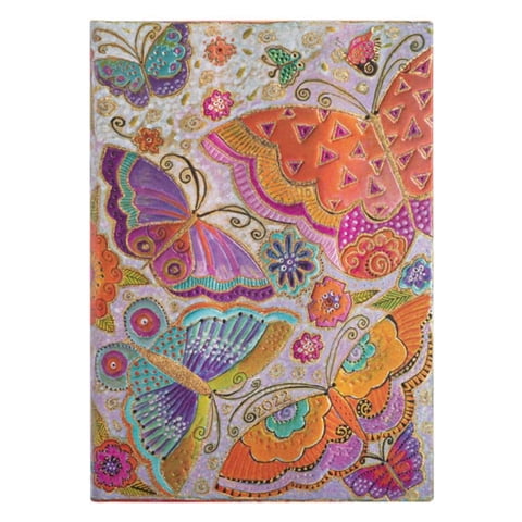 Paperblanks - Agenda 2022 Flutterbyes Midi Tapa Dura Semana A La Vista