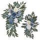 thumbnail image 2 of 2x Boda Arco Flores Girasoles Decoración Rústica Para Telón De Fondo Puerta Fiesta Blanco Azul, 2 of 5