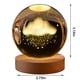 thumbnail image 3 of Luz LED de bola de cristal, luz nocturna para niños con bola de cristal 3D y base de luz LED cálida, diámetro de 3,14 pulgadas, luz de noche, lámpara de noche, regalo de decoración del hogar, 3 of 5