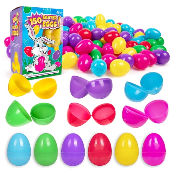 Huevos de pascua con forma de jirafa, 150 unidades, plástico, varios colores