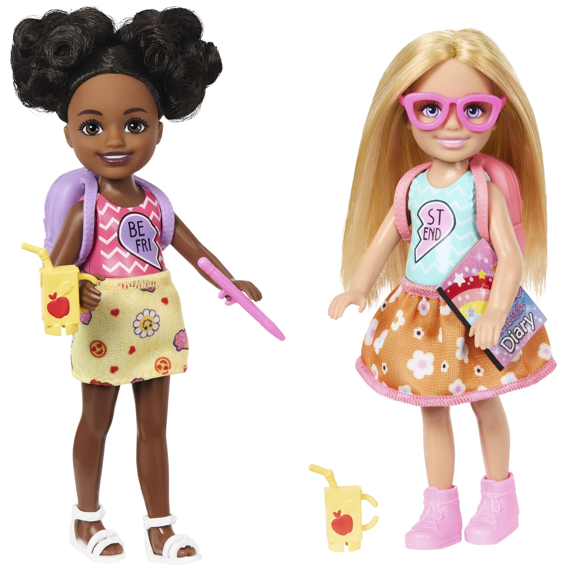 Mattel - Set De Muñecas Barbie Chelsea Play Together Con 2 Muñecas Y 7 Unidades