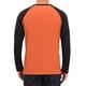 thumbnail image 3 of INSPIRE CHIC Camisetas Henley de Hombre con Mangas Raglán de Manga Larga y Botones Camiseta de Béisbol S Naranja, 3 of 6