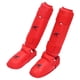 thumbnail image 1 of Espinilleras MMA Protector De Empeine De Piernas Equipo De Entrenamiento De Muay Thai Separado Rojo XL, 1 of 5