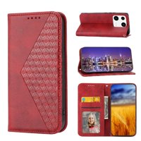 Funda Flip Foxdock Para Xiaomi 13 , Estilo Billetera Con Diseño Rombo, Correa De Mano Y Soporte, Uso Diario