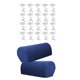 thumbnail image 1 of 1 par de muebles sofá reposabrazos cubre protector con 20 pasadores de torsión azul marino, 1 of 5