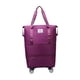 thumbnail image 4 of Bolsa De Lona Con Ruedas Para Ropa, Bolso De Mano Con Ruedas Para Exteriores, Deportes, Fitness, Color Morado Y Rojo, 4 of 5