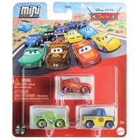 Disney Cars - Mini Racers, Paquete De 3 Coches Disney Lightning Mcqueen, Vitoline
