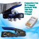 thumbnail image 5 of Conectores de paso Cat6 Cat6A RJ45, paquete de 100 unidades, Gaobige, 5 of 6