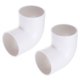 thumbnail image 1 of Conector de Conducto Uxcell, Adaptador de Acoplamiento de Conector de Manguera de Secadora de Plástico para Manguera de Ventilación 4" Blanco, 1 of 6