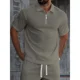thumbnail image 2 of Polera Hombre Manga Corta Textura Suave Cierre Tendencia 0273, 2 of 3