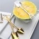 thumbnail image 2 of XmhyTop Cucharas de café , pala universal, cuchara creativa de acero inoxidable para té,postre Cuchara de helado Cuchara de condimentos de cocina o especias (6,5 pulgadas - 2 oro 2 plata) 4PCS, 2 of 5
