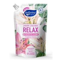 Jabón Líquido Relax Eucaliptus Y Lilium Bolsa 750 Ml Ballerina