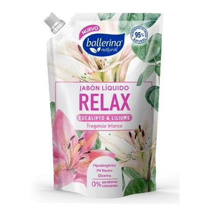 Jabón Líquido Relax Eucaliptus Y Lilium Bolsa 750 Ml Ballerina