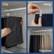 thumbnail image 3 of 2 Piezas de Perchas para Pantalones, Perchas Ahorra Espacio, Organizador de Armario para Pantalones Plateado 11.8x4.3in, 3 of 5