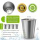 thumbnail image 2 of Vasos para Niños CHILLOUT LIFE Acero Inoxidable 250 ml Paquete de 4, 2 of 9