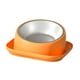 thumbnail image 4 of Cuenco Elevado De Acero Inoxidable Para Mascotas, Platos Para Beber Para Cachorros, Gatos, Perros Pequeños, Color Naranja, 4 of 5