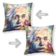 thumbnail image 2 of Einstein Fundas de almohada de terciopelo con tema, regalos de funda de almohada, decoración para el hogar, cojín de lanzar, regalo de cumpleaños para fans y parejas. 45cm x 45cm., 2 of 6