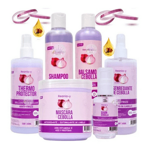 Reania-Y - Shampoo Kit De Cebolla Crecimiento Capilar Anticaida Hidrata