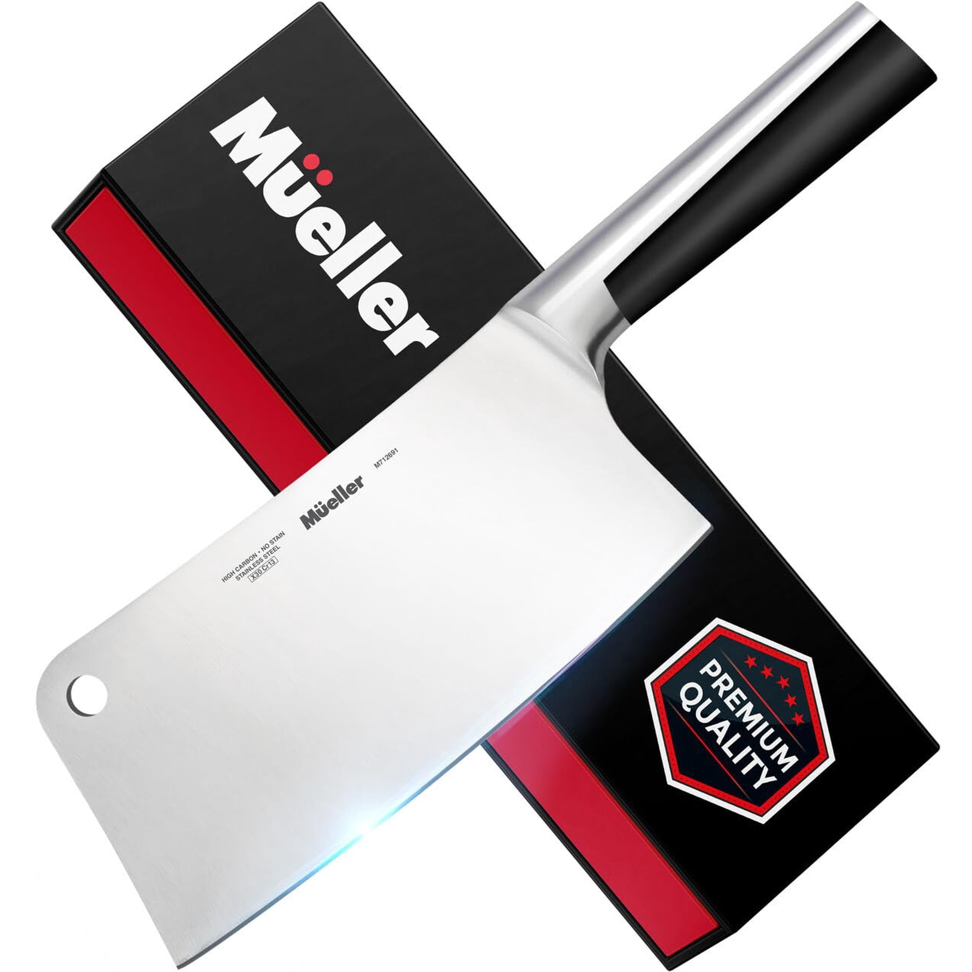 Cuchillo Para Carnicero Mueller, 18 Cm, Acero Al Carbono