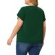 thumbnail image 3 of Agnes Orinda Blusas de Verano para Mujer de Talla Grande con Mangas Cortas Plisadas, Cuello Redondo y Mangas de Tulipán 4X Verde, 3 of 6