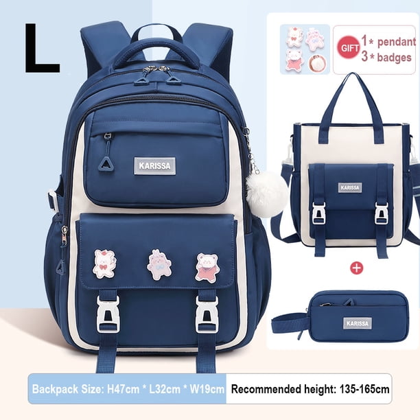 School Backpacks For Teenagers Kawaii Girls Backpack for School Elementary Student Bag Child Girl Bookbag with Tuition Tote Bag