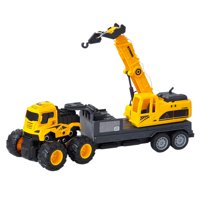 Dblue - Juguete Camión De Remolque Con Grúa Fricción Dbg1688