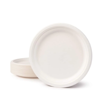 Genérica - Plato Blanco Biodegradable Desechable 15Cm Pack 50 Unds Fiesta