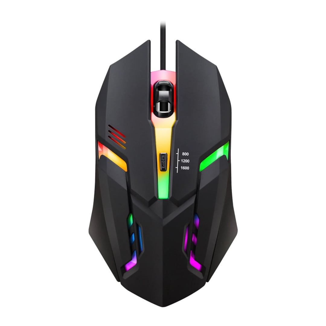 Mouse K2 Gaming Alambrico Luces Led Rgb Óptico