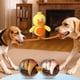 thumbnail image 4 of Peluche Juguete Para Perro Interactivo Chillon Pelota Cuerda Amarillo Pato, 4 of 4