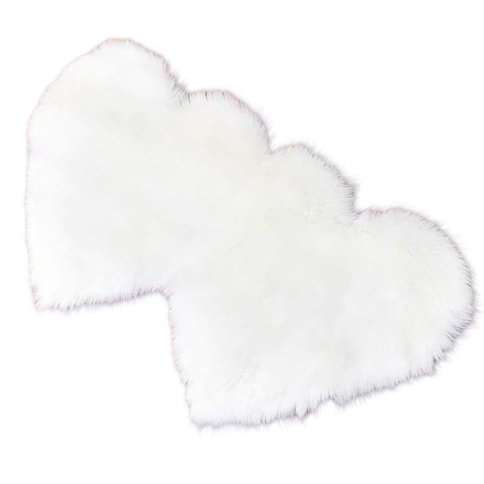 Genérico - Alfombra Corazón Pelo Largo - Diseño Romántico C4