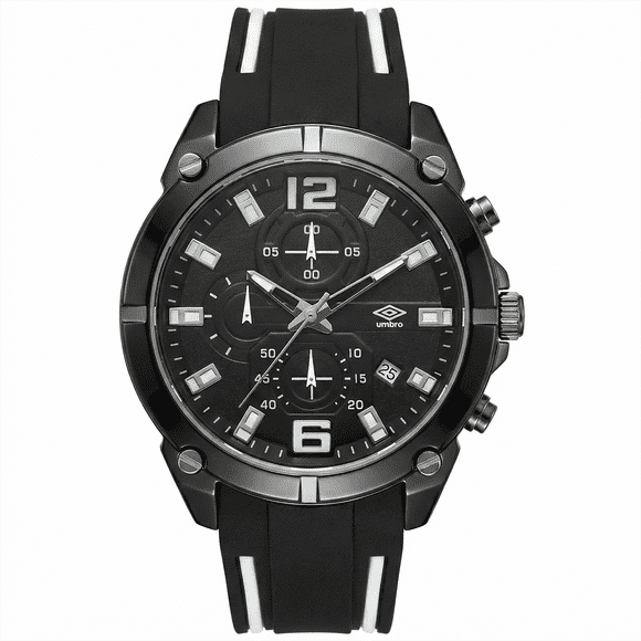 Reloj Análogo Hombre Umbro Plus Negro/ Blanco UMBP-1500-89