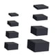 thumbnail image 3 of 8 Piezas de Caja de Exhibición de Cubo Acrílico, Elevador de Anidación de 5 Lados para Mesa de Buffet, Elevador de Alimentos para Alimentos, Cosmético Negro, 3 of 5