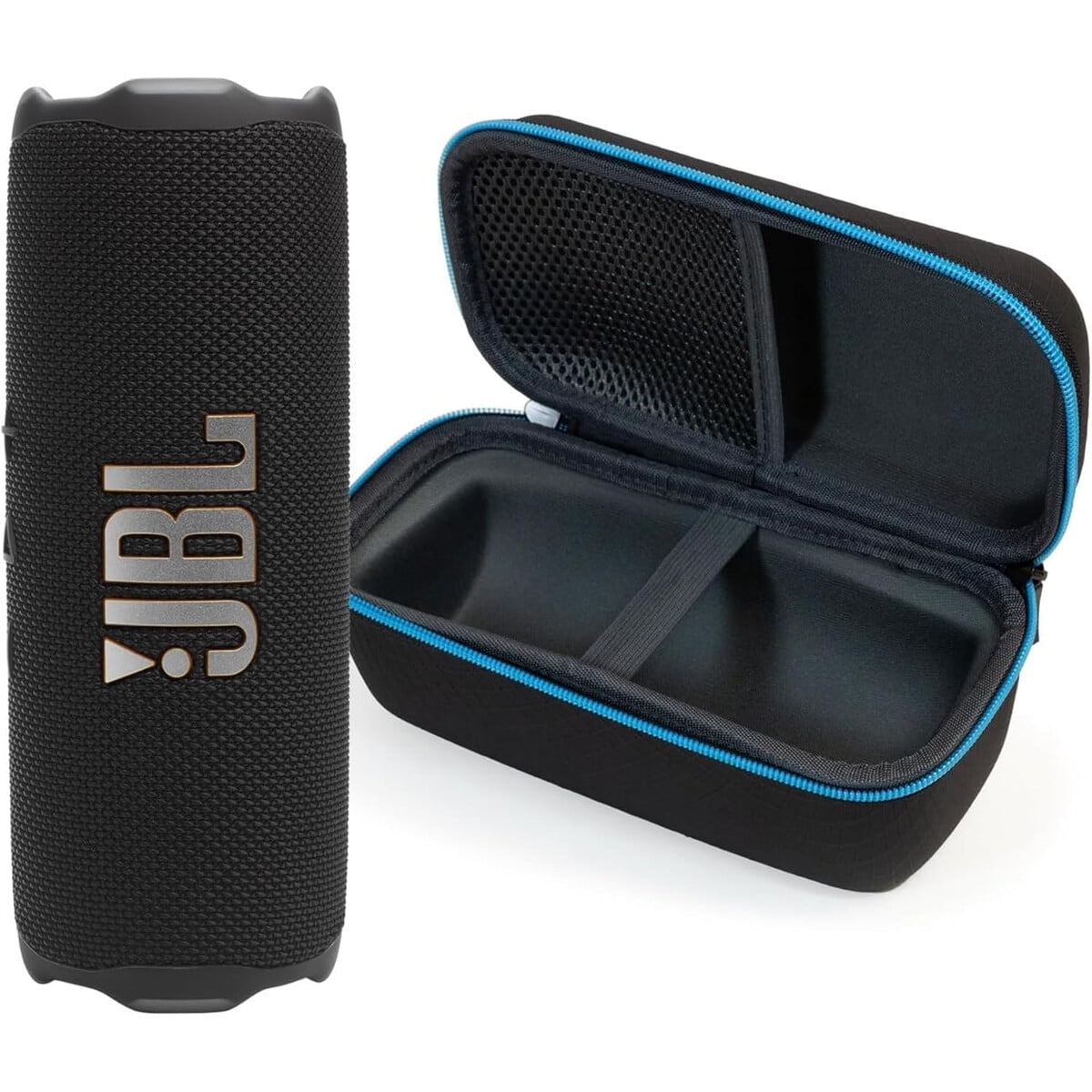 Parlante Jbl Flip 7 Bluetooth Negro Pack Con Estuche Divvi
