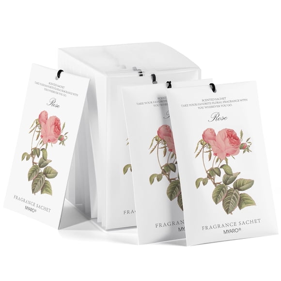 Saquitos perfumados MYARO 12 unidades Rosa 159 g para armario y aire