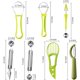 thumbnail image 3 of Set de cucharas para hacer bolas de melón 5 piezas, utensilios para frutas 4 en 1, 3 of 3
