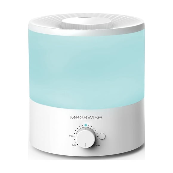 Humidificador Cool Mist MEGAWISE de 1,5 L para dormitorio, hogar, oficina