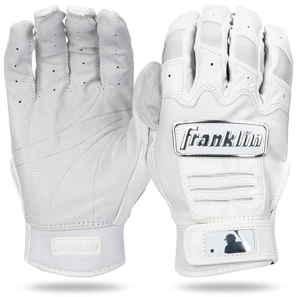 Guantes de bateo de béisbol Franklin Sports CFX Pro Chrome White