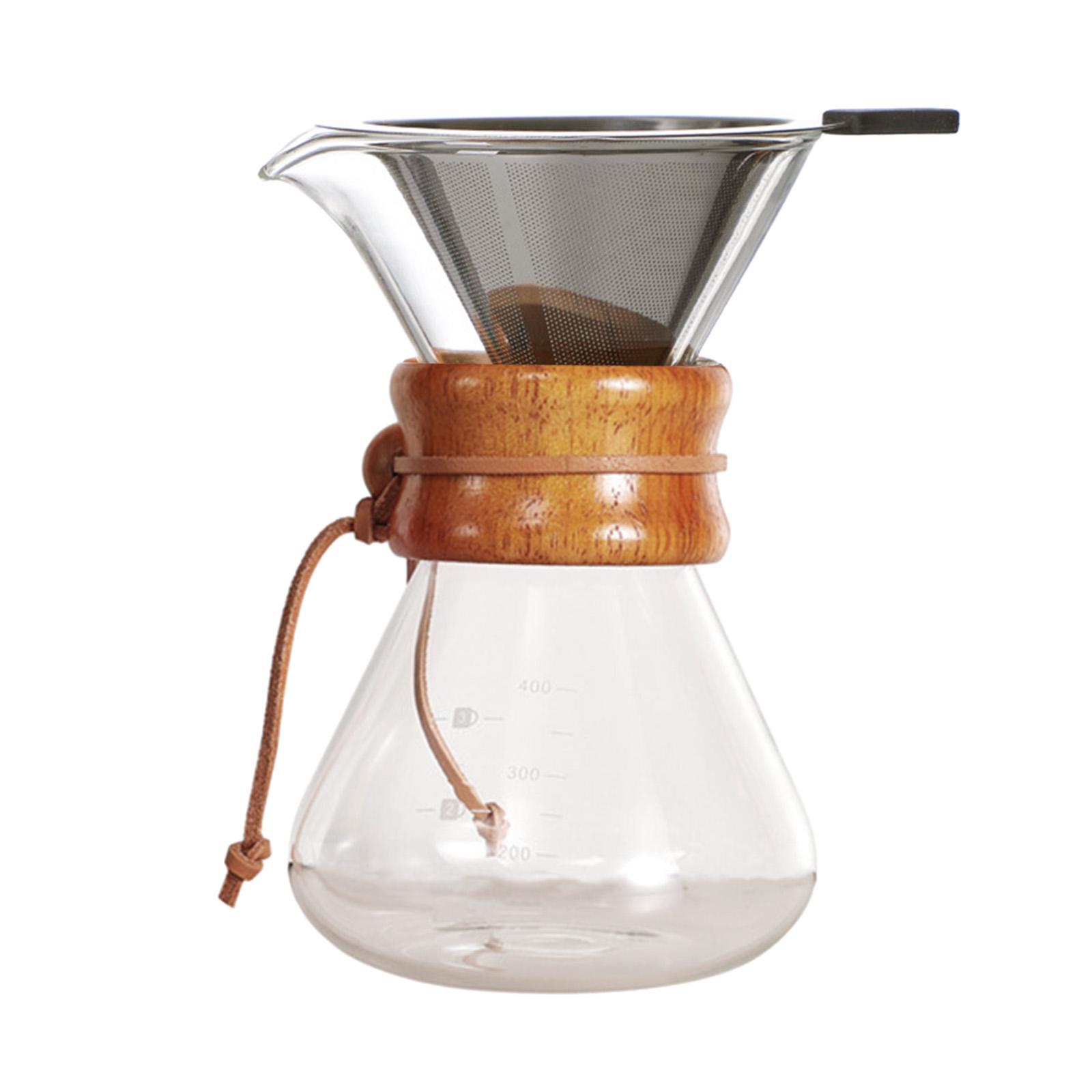 Bothyi - Vierta Sobre La Cafetera Cafetera De Vidrio Con